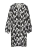 comma Kleid in Grau/ Schwarz