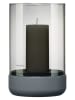 Blomus Windlicht ''Calma'' in Grau - (H)19 x Ø 12 cm