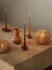 Blomus Kaarshouder "Vela" bruin - (H)4 x Ø 9 cm