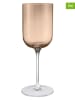 Blomus 4-delige set: rodewijnglazen "Fuumi" lichtbruin - 400 ml