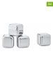 Blomus 4-delige set: roestvrijstalen ijsblokjes "Lounge" - (L)2,5 x (H)2,5 cm