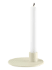 Blomus Kerzenhalter ''Nona'' in Creme - (H)3,5 x Ø 12 cm