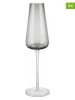 Blomus 2-delige set: champagneglazen "Belo" lichtgrijs - 200 ml