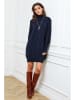 Joséfine Sukienka dzianinowa "Halof" w kolorze granatowym