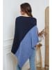 So Cachemire Poncho "Kordeva" in Dunkelblau/ Blau