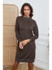 So Cachemire Strickkleid "Linoa" in Braun