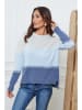 So Cachemire Pullover "Lurcia" in Grau/ Hellblau/ Blau