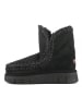 Mou Leder-Winterboots in Schwarz