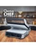 Genius Contactgrill ''Cerafit'' zilverkleurig/zwart - (B)35,4 x (H)17,2 x (D)32,6 cm