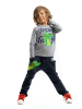 Denokids 2tlg. Outfit "Croc Island" in Grau/ Dunkeblau
