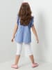 Denokids 2-delige outfit "Cat-Mermaid" blauw/wit