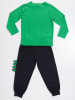 Denokids 2-delige outfit "Dino Spike" groen/donkerblauw