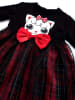 Denokids Jurk "Red Ribbon" zwart/rood