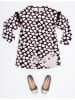 Denokids Kleid "Silver Cat" in Schwarz/ Weiß/ Rosa