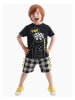 Denokids 2tlg. Outfit "Dino" in Schwarz/ Grau