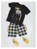 Denokids 2tlg. Outfit "Dino" in Schwarz/ Grau