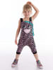Denokids Jumpsuit "Zebra" lichtroze/zwart