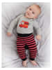 Denokids 2tlg. Outfit "Fire Truck" in Grau/ Rot