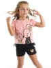 Denokids 2tlg. Outfit "Cute Mice" in Rosa/ Schwarz