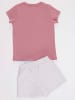 Denokids 2-delige outfit lichtroze/lichtgrijs