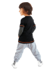 Denokids 2-delige outfit "Cool Rhino" grijs/zwart