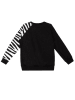 Denokids Bluza "Zebra Ruffled" w kolorze czarnym