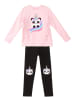 Denokids 2-częściowy zestaw "Panda Unicorn" w kolorze czarno-jasnoróżowym