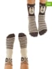 Denokids 2er-Set: Socken "Bear & Raccoon" in Braun