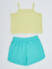Denokids 2-delige outfit "Unicorn Jungle" lichtgroen/turquoise