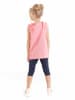 Denokids 2-delige outfit "Cat Heart" lichtroze/donkerblauw