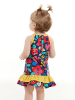 Denokids Kleid "Flowers" in Dunkelblau