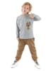 Denokids 2tlg. Outfit "Pocket Tiger" in Grau/ Hellbraun