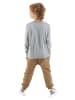 Denokids 2-delige outfit "Pocket Tiger" grijs/lichtbruin