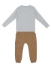 Denokids 2-delige outfit "Pocket Tiger" grijs/lichtbruin