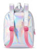 Denokids Rugzak "Unicorn Hologram" zilverkleurig - (B)22x (H)26x (D)11cm