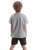 Denokids 2-delige outfit "Three Friends" grijs/zwart