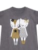 Denokids 2-delige outfit "Cat Fellows" grijs/zwart