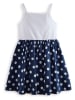 Denokids Sukienka w kolorze granatowo-białym