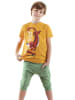 Denokids 2-delige outfit geel/groen