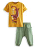 Denokids 2-delige outfit geel/groen