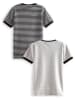 Denokids 2-delige set: shirts grijs