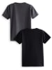 Denokids 2-delige set: shirts antraciet/zwart