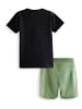 Denokids 2-delige outfit zwart/groen