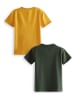 Denokids 2-delige set: shirts geel/kaki