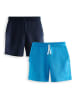 Denokids 2-delige set: shorts donkerblauw/lichtblauw