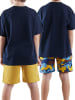 Denokids 2-delige set: shorts geel/meerkleurig