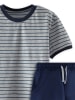 Denokids 2-delige outfit donkerblauw/grijs