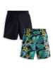 Denokids 2-delige set: shorts turquoise/zwart