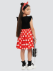 Denokids Kleid in Schwarz/ Rot
