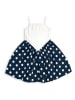 Denokids Kleid in Weiß/ Dunkelblau